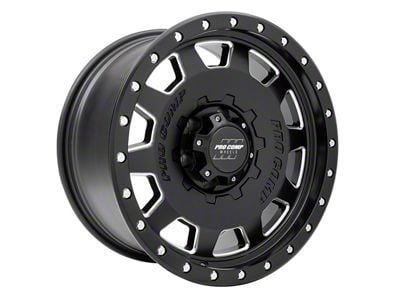 Pro Comp Wheels Hammer Satin Black Milled 6-Lug Wheel; 17x9; -6mm Offset (22-24 Tundra)