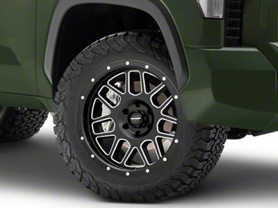 Pro Comp Wheels Vertigo Satin Black Milled 6-Lug Wheel; 20x9; -12mm Offset (22-24 Tundra)