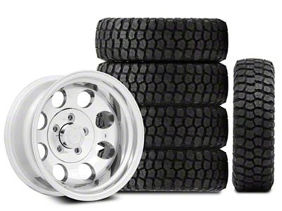 15x10 Pro Comp Wheels 69 Series & 33in Ironman Mud-Terrain All Country Tire Package; Set of 5 (97-06 Jeep Wrangler TJ)