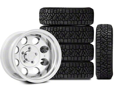 15x10 Pro Comp Wheels Alloy Series 1069 & 33in Kenda All-Terrain KLEVER A/T2 KR628 Tire Package; Set of 5 (87-95 Jeep Wrangler YJ)