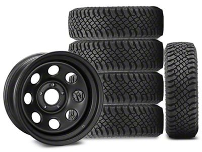 17x9 Pro Comp Rock Crawler Wheel & 35in Atturo All-Terrain Trail Blade X/T Tire Package; Set of 5 (07-18 Jeep Wrangler JK)