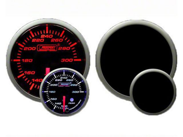 Prosport 52mm Premium Series Exhaust Gas Temperature Gauge; Electrical; Amber/White (Universal; Some Adaptation May Be Required)