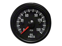 Prosport 52mm Waterproof Series Oil Pressure Gauge; Electrical; Amber/White (Universal; Some Adaptation May Be Required)