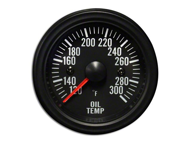 Prosport 52mm Waterproof Series Oil Temperature Gauge; Electrical; Amber/White (Universal; Some Adaptation May Be Required)