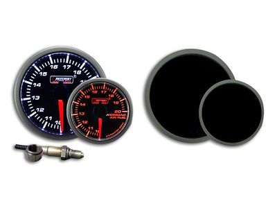 Prosport 60mm Premium Series Wideband Air/Fuel Ratio Gauge; Amber/White (Universal; Some Adaptation May Be Required)