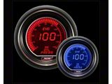 Prosport 52mm Digital Oil Pressure Gauge; Electrical; Blue/Red (Universal; Some Adaptation May Be Required)