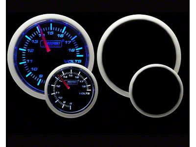 Prosport 52mm Performance Series Volt Gauge; Electrical; Blue/White (Universal; Some Adaptation May Be Required)