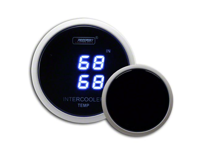 Prosport Digital Dual Intercooler Air Temperature Gauge; Blue (Universal; Some Adaptation May Be Required)