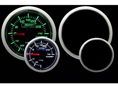 Prosport 52mm Performance Series Boost Gauge; Electrical; 30 PSI; Green/White (Universal; Some Adaptation May Be Required)