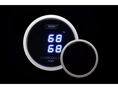 Prosport Digital Dual Intercooler Air Temperature Gauge; Blue (Universal; Some Adaptation May Be Required)