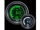 Prosport 52mm EVO Series Fuel Pressure Gauge; Electrical; Green/White (Universal; Some Adaptation May Be Required)