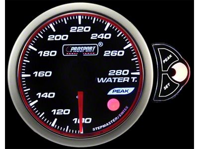 Prosport 52mm Halo Premium Series Water Temperature Gauge; Electrical; Blue/White/Amber (Universal; Some Adaptation May Be Required)