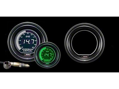 Prosport 52mm EVO Series Wideband Air Fuel Ratio Gauge with Bosch Sensor; Electrical; Green/White (Universal; Some Adaptation May Be Required)