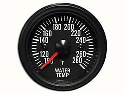 Prosport 52mm Waterproof Series Water Temperature Gauge; Electrical; Amber/White (Universal; Some Adaptation May Be Required)