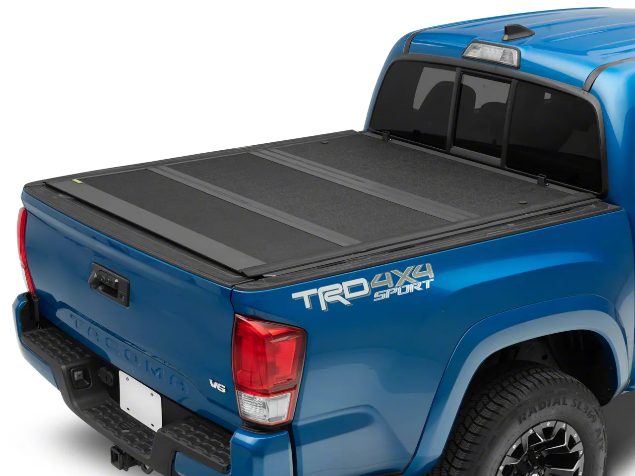 Proven Ground Tacoma Low Profile Hard Tri-Fold Tonneau Cover TT13474 ...