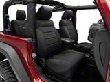 TruShield Neoprene Front and Rear Seat Covers; Black (11-12 Jeep Wrangler JK 2-Door)