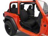 TruShield Neoprene Front and Rear Seat Covers; Black (18-24 Jeep Wrangler JL 2-Door)