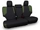 PRP Neoprene Front Seat Covers; Black and Olive Green (10-24 4Runner)