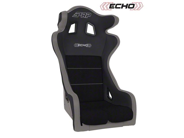 PRP Echo Composite Seat; Black and Grey (Universal; Some Adaptation May Be Required)