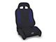 PRP EnduroCrawl Reclining Suspension Seat; Passenger Side; Black and Purple Vinyl (Universal; Some Adaptation May Be Required)