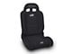 PRP EnduroDaily Reclining Suspension Seat; Passenger Side; Black Suede (Universal; Some Adaptation May Be Required)