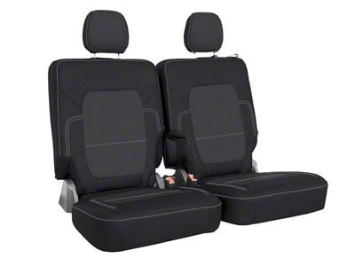 PRP Rear Seat Cover; Black and Gray (21-24 Bronco 2-Door)