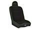 PRP Daily Driver High Back Suspension Seat; Black and Green Tweed (Universal; Some Adaptation May Be Required)