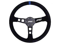 PRP Deep Dish Suede Steering Wheel; Blue (Universal; Some Adaptation May Be Required)