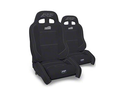 PRP Enduro Elite Crawl Edition Reclining Suspension Seats and Mounts; Black (95-01 Jeep Cherokee XJ)