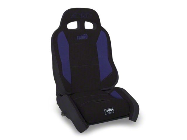 PRP EnduroCrawl Reclining Suspension Seat; Driver Side; Black and Purple Tweed (Universal; Some Adaptation May Be Required)