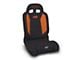PRP EnduroDaily Reclining Suspension Seat; Passenger Side; Black and Orange Vinyl (Universal; Some Adaptation May Be Required)