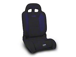 PRP EnduroDaily Reclining Suspension Seat; Driver Side; Black and Purple Vinyl (Universal; Some Adaptation May Be Required)