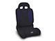 PRP EnduroDaily Reclining Suspension Seat; Driver Side; Black and Purple Vinyl (Universal; Some Adaptation May Be Required)