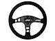 PRP Flat Suede Steering Wheel; Black (Universal; Some Adaptation May Be Required)