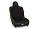PRP Premier High Back Suspension Seat and Mount Kit; Black and Green Tweed (Universal; Some Adaptation May Be Required)