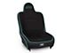 PRP Premier High Back Suspension Seat and Mount Kit; Black and Teal Tweed (Universal; Some Adaptation May Be Required)