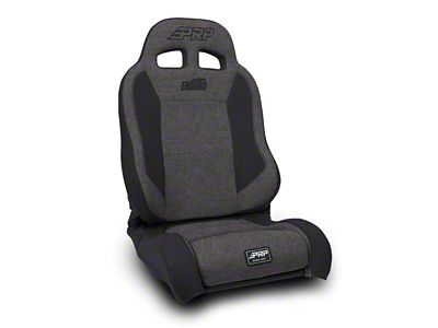 PRP EnduroTrek Reclining Suspension Seat; Passenger Side; Gray (Universal; Some Adaptation May Be Required)