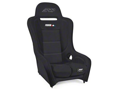 PRP Podium Elite Suspension Seat; Black Vinyl (Universal; Some Adaptation May Be Required)