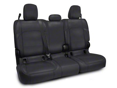 PRP Rear Bench Seat Cover; All Black (20-24 Jeep Gladiator JT w/ Cloth Interior)