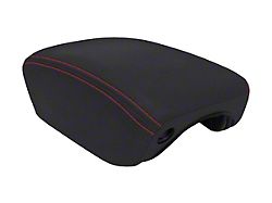 PRP Center Console Cover; Black with Red Stitching (18-24 Jeep Wrangler JL)