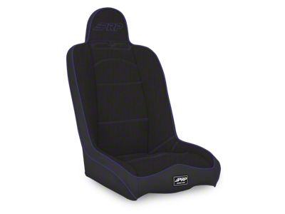PRP Daily Driver High Back Suspension Seat; Black and Purple Tweed (Universal; Some Adaptation May Be Required)