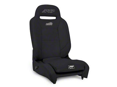 PRP Enduro Elite Reclining Suspension Seat; Driver Side; Black Vinyl (Universal; Some Adaptation May Be Required)