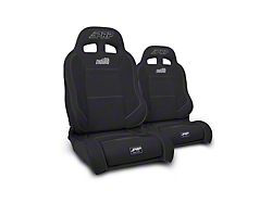 PRP Enduro Elite Trek Edition Reclining Suspension Seats and Mounts; Black (97-02 Jeep Wrangler TJ)