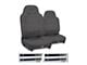 PRP Enduro High Back Reclining Suspension Seat and Mount Kit; Gray (03-06 Jeep Wrangler TJ)