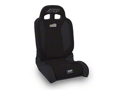 PRP EnduroDaily Reclining Suspension Seat; Passenger Side; Black (Universal; Some Adaptation May Be Required)