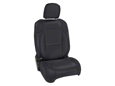 PRP Front Seat Covers; All Black (18-24 Jeep Wrangler JL 4-Door, Excluding Rubicon)