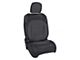 PRP Front Seat Covers; Black and Gray (18-24 Jeep Wrangler JL 4-Door Rubicon)