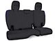 PRP Rear Bench Seat Cover; Black and Purple Vinyl (18-24 Jeep Wrangler JL 2-Door)