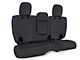 PRP Rear Bench Seat Cover; Black and Purple Vinyl (18-24 Jeep Wrangler JL 4-Door w/ Leather Seats)