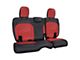 PRP Rear Bench Seat Cover; Black and Tan (18-24 Jeep Wrangler JL 2-Door)
